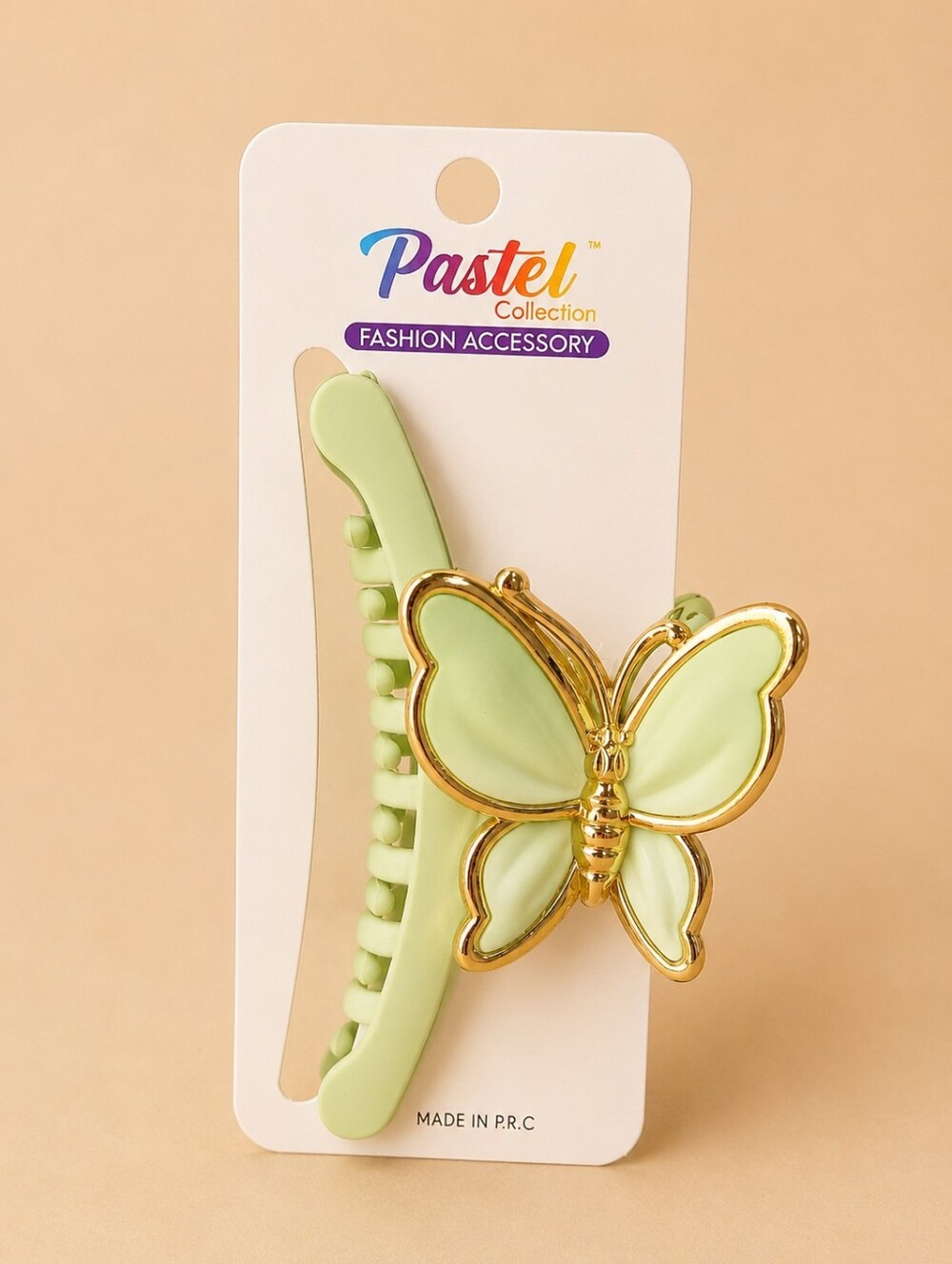 Women's hair claw clip soft matte Green Y2K Butterfly Hair Accessories